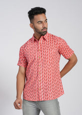 Cotton Printed Half Sleeve Shirt