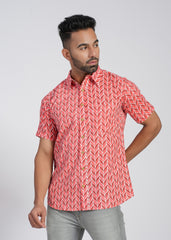 Cotton Printed Half Sleeve Shirt