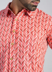 Cotton Printed Half Sleeve Shirt