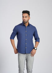 Cotton Poplin Full Sleeve Printed Shirt