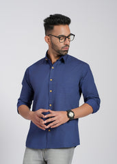 Cotton Poplin Full Sleeve Printed Shirt