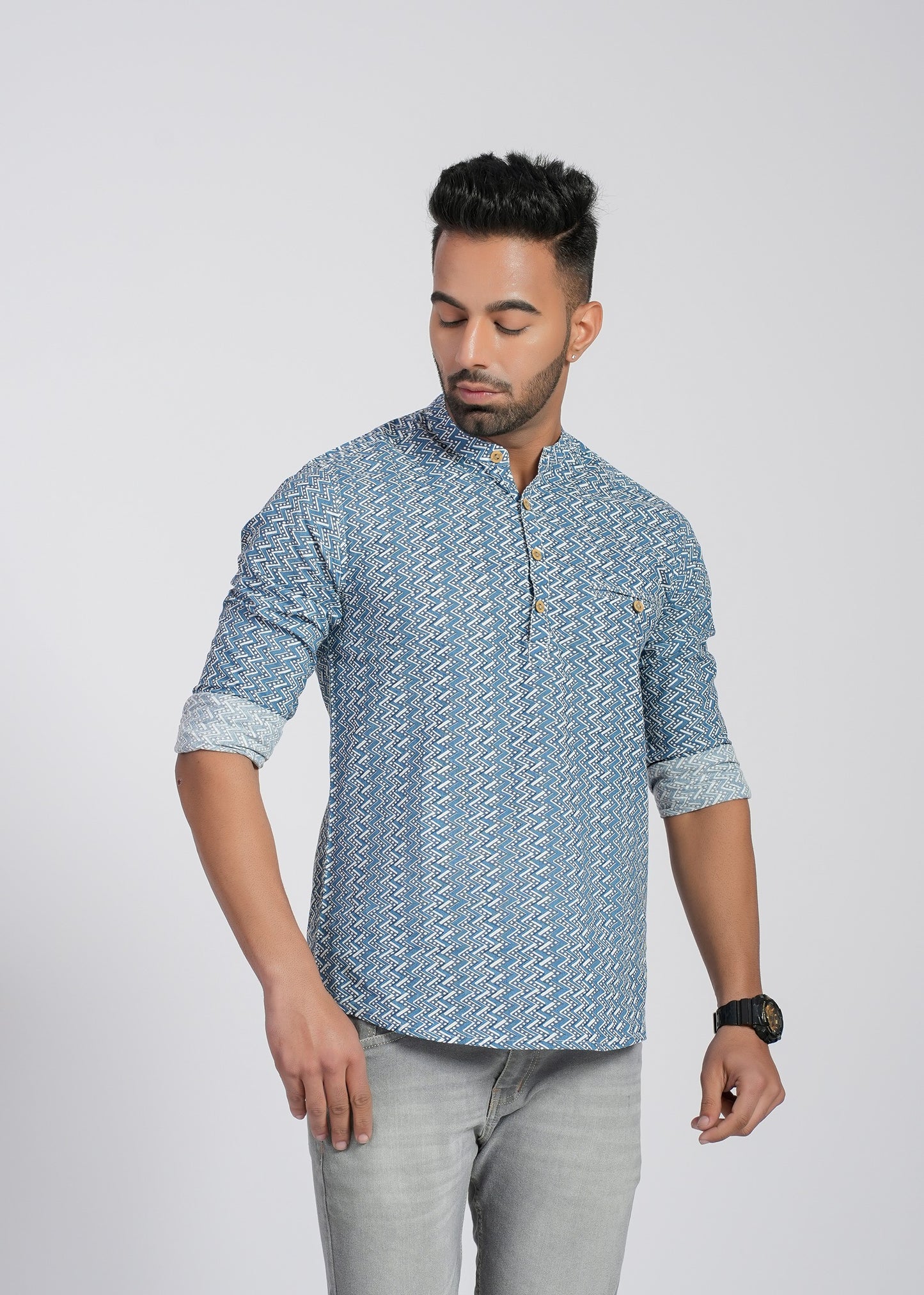 COTTON PRINTED FULL SLEEVE SHIRT