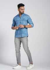 Cotton Printed Full Sleeve Shirt