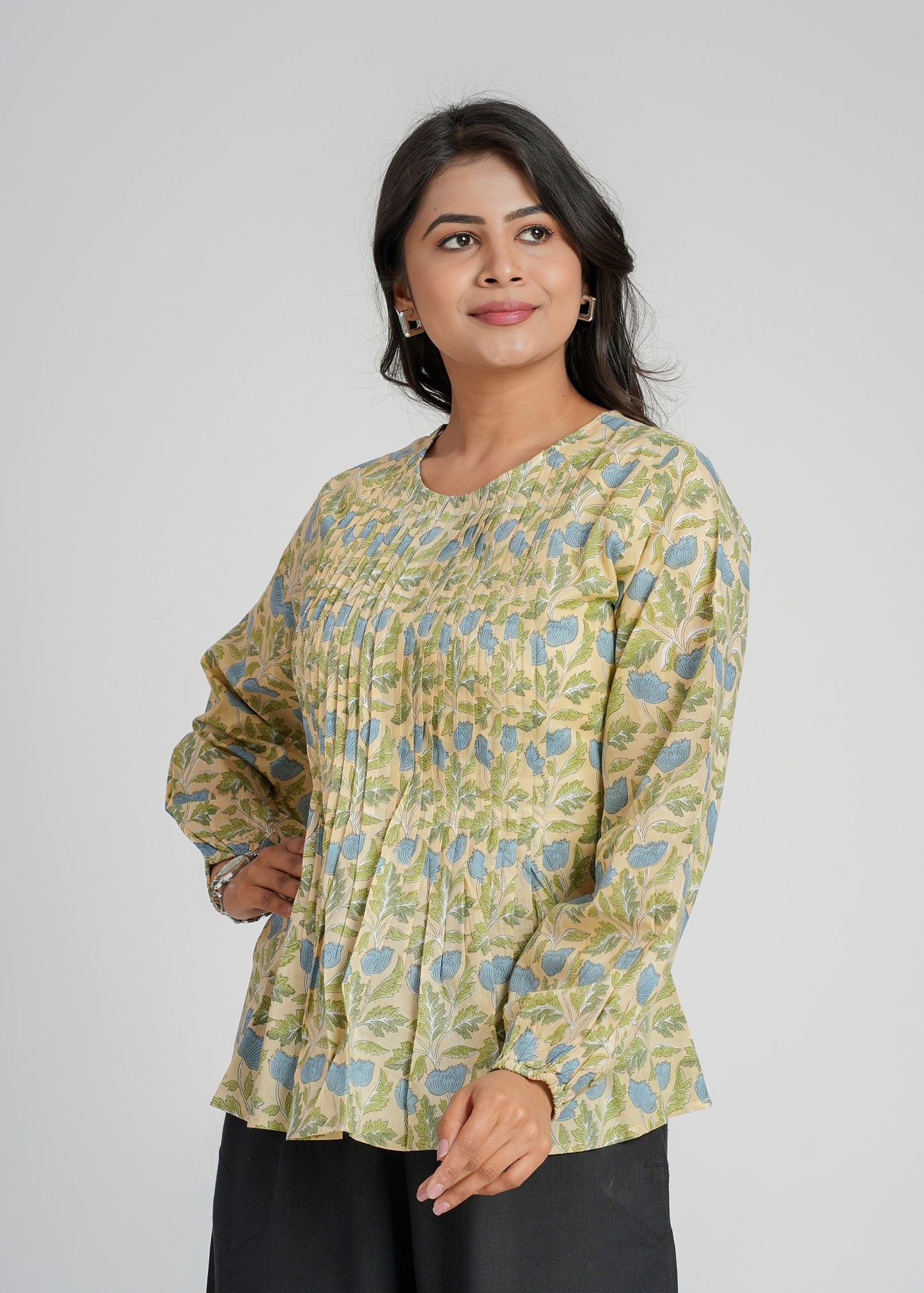 Amelia Block Printed Short Top