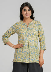 Block Printed Short Kurti