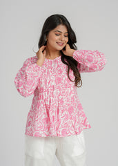 Evangeline Block Printed Short Top