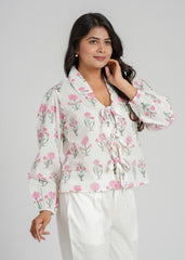 Celeste Block Printed Short Top