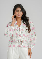 Celeste Block Printed Short Top