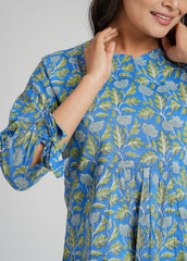 Block Printed Short Top