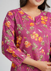 Block Printed Short Kurti