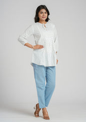 Block Printed Short Top