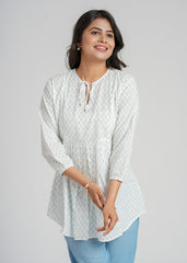 Block Printed Short Top