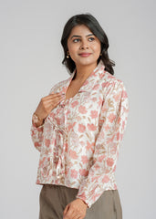 Peachy Block Printed Short Top