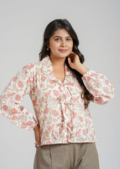 Peachy Block Printed Short Top