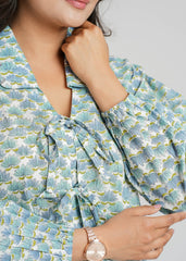 Elara Block Printed Short Top