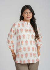 Block Printed Short kurti