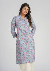 Winter Blooms Printed Cotton Kurta