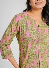 Block Printed Short Kurti