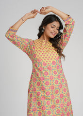 Utsav Cotton Block Printed Kurta