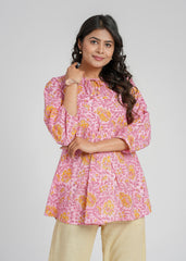 Peony Printed Short Top