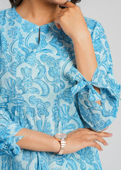 Block Printed Short Top