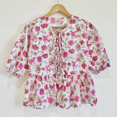 Roses Block Printed Short Top