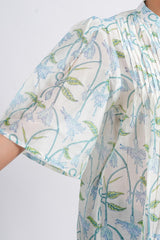 Mistleaf Chanderi Short Top