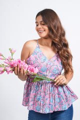 Fuchsia Fern Cami Top