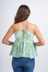 Aqua Leaf Cami Top