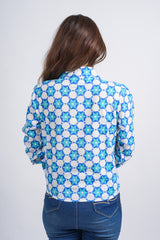 Luna Dot Block Printed Short Top