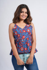 PoppySky Block Printed Cami Top