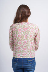 Rosy Reverie Lace Short Top