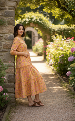 Petal Reverie Cotton Dress