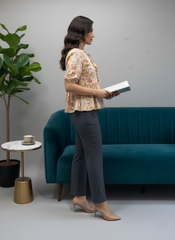 Block Printed Short Top