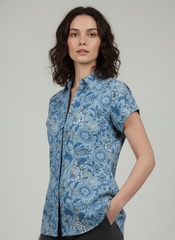 Blue Leaf Cotton top