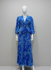 Ocean Mirage Modal Silk Satin Set