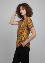 Mustard Bloom Cotton Top