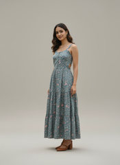 Sage Petal Elegance Dress