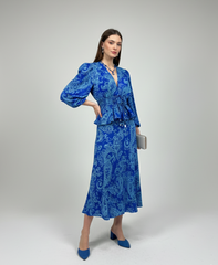 Ocean Mirage Modal Silk Satin Set