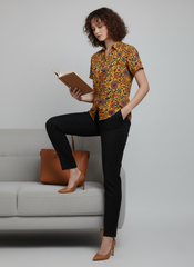 Mustard Bloom Cotton Top