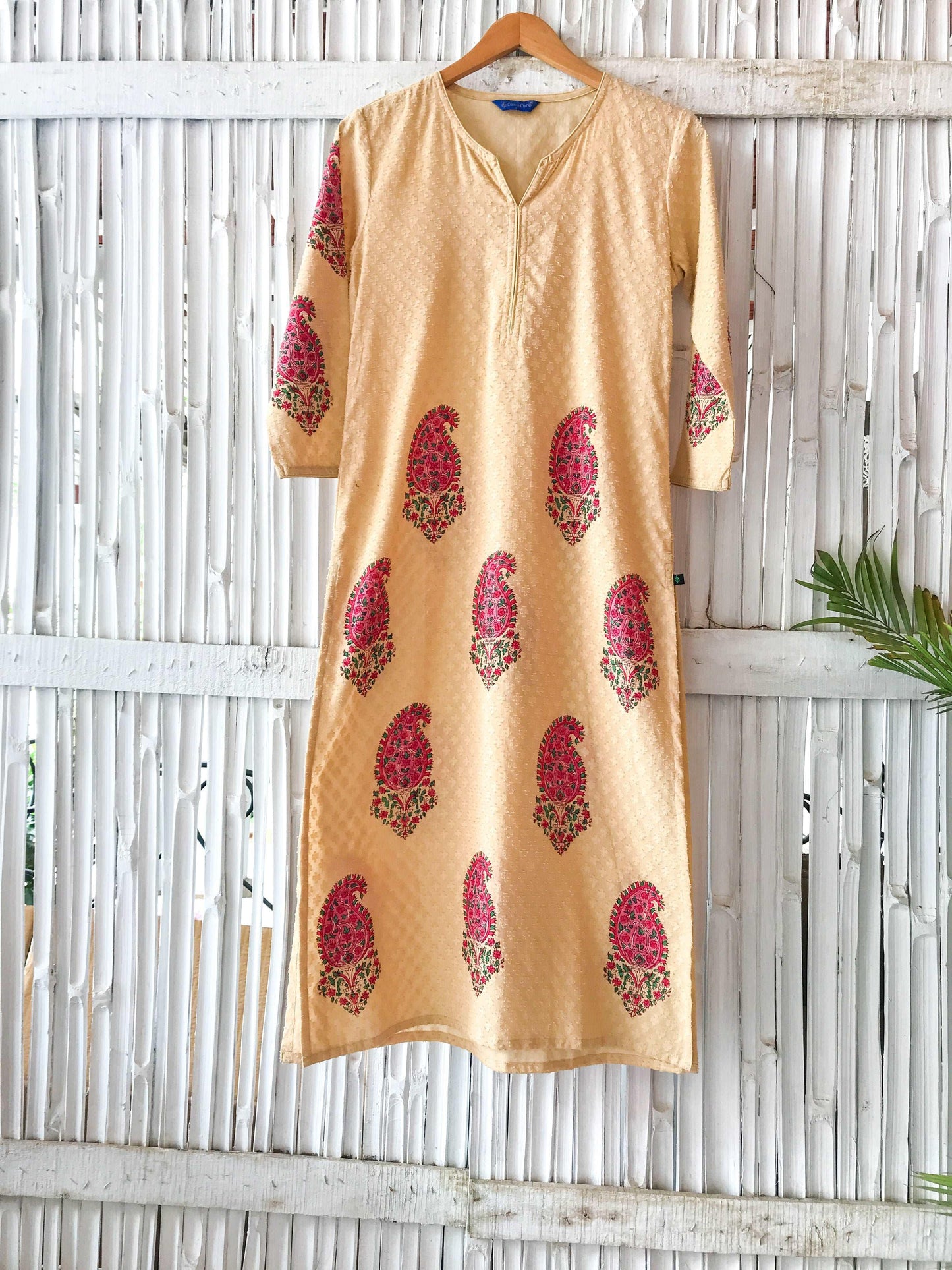 'Sara' Block Printed Dobby Kurta