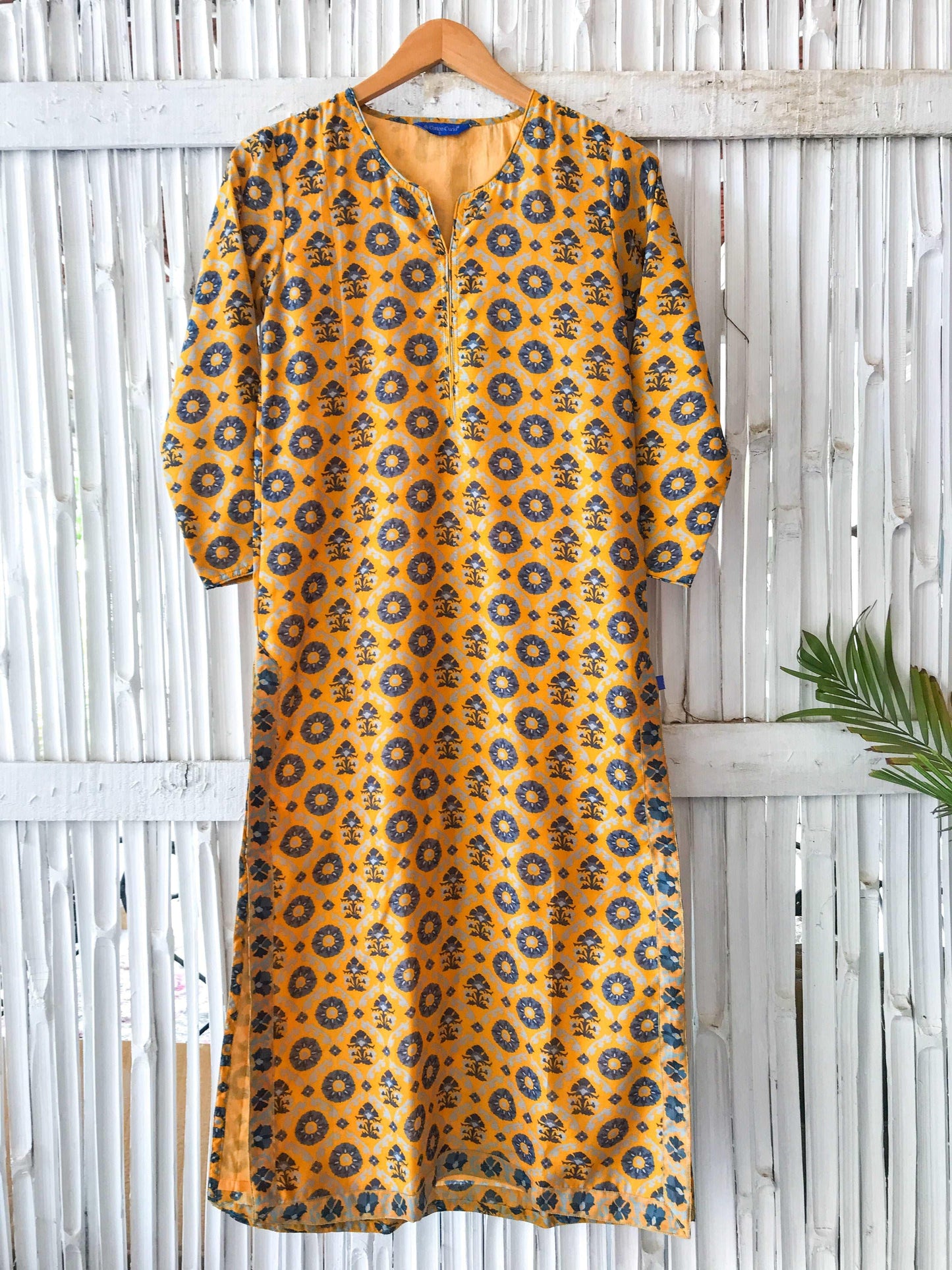'Sunset Yellow' Chanderi Kurta