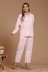 Peach Pasley Printed Co-Ord Set