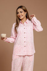 Peach Pasley Printed Co-Ord Set