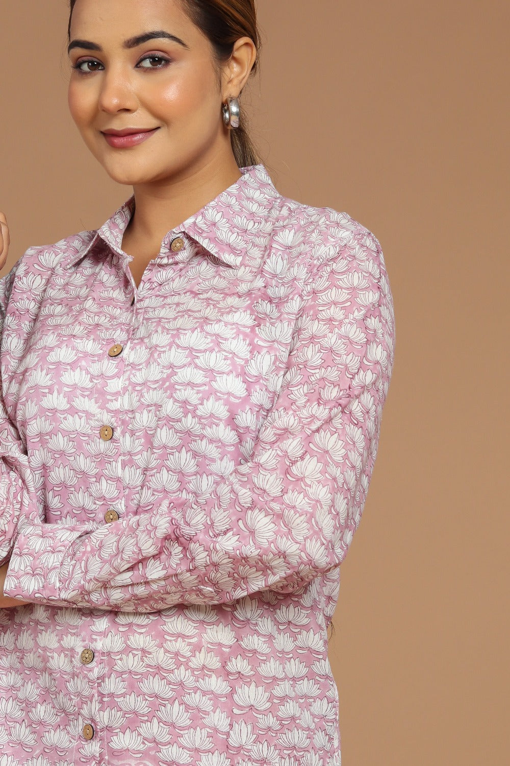 'Most Loved' Lotus Block Printed Co-Ord Set