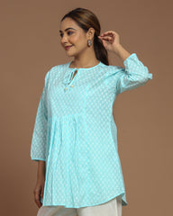 Block Printed Short Top