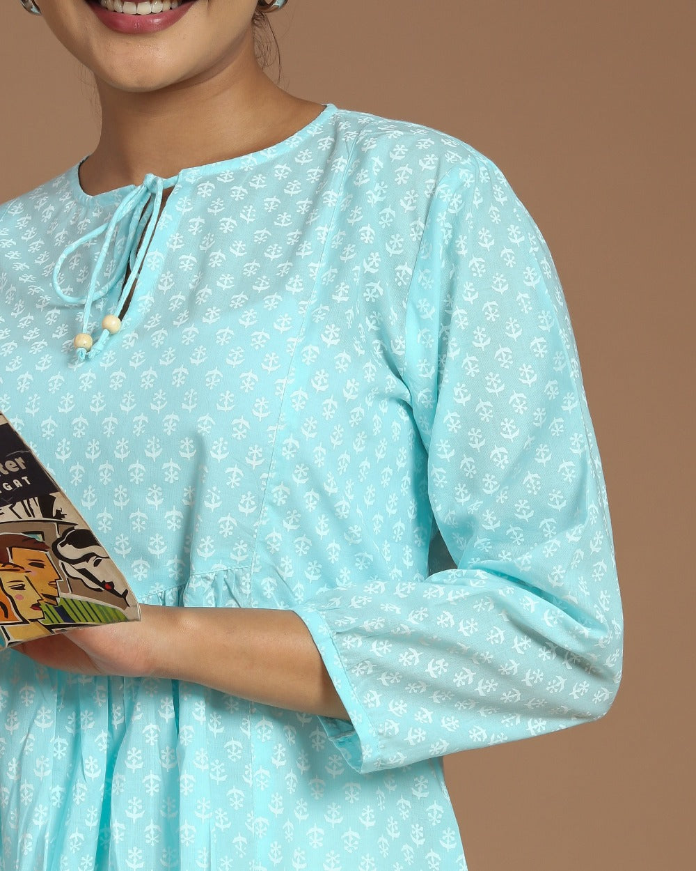 Block Printed Cotton Short Top