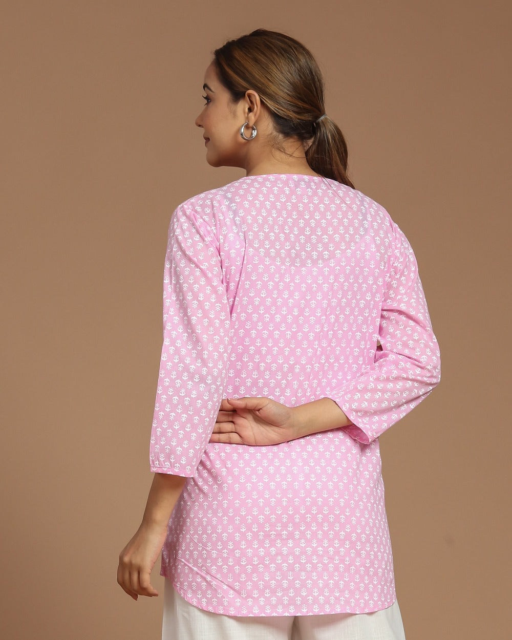 Block Printed Cotton Short Top