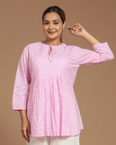 Block Printed Short Top