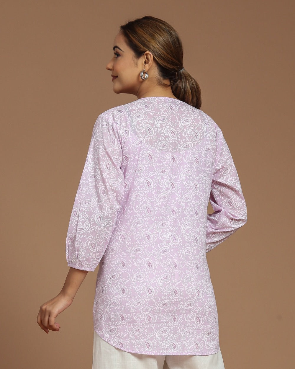 Block Printed Cotton Short Top
